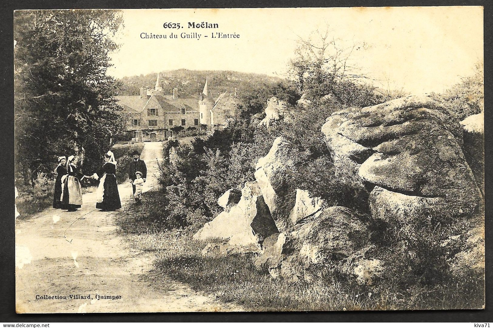 MOÊLAN SUR MER "  Château De Guilly     1910     Animée - Moëlan-sur-Mer
