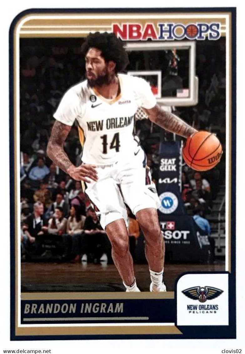 214 Brandon Ingram - New Orleans Pelicans - Carte Panini 2023-2024 NBA Hoops Base Cards - Autres & Non Classés