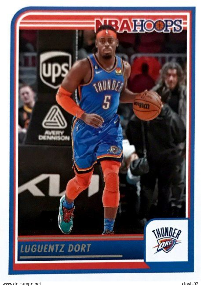 215 Luguentz Dort - Oklahoma City Thunder - Carte Panini 2023-2024 NBA Hoops Base Cards - Autres & Non Classés