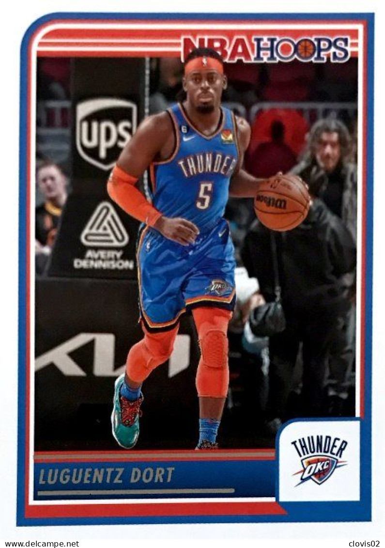 215 Luguentz Dort - Oklahoma City Thunder - Carte Panini 2023-2024 NBA Hoops Base Cards - Altri & Non Classificati