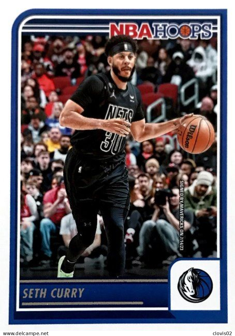 216 Seth Curry - Dallas Mavericks - Carte Panini 2023-2024 NBA Hoops Base Cards - Autres & Non Classés