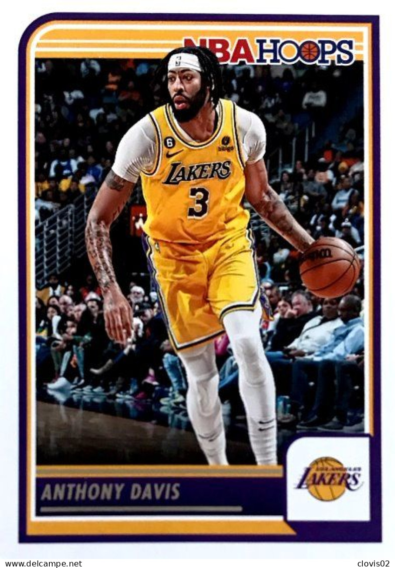 217 Anthony Davis - Los Angeles Lakers - Carte Panini 2023-2024 NBA Hoops Base Cards - Otros & Sin Clasificación