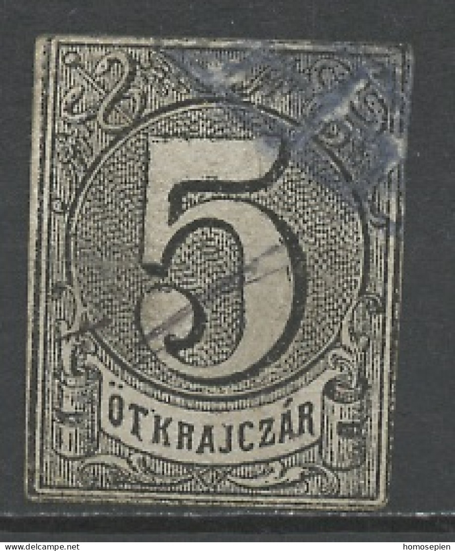 Hongrie - Hungary - Ungarn 1871 Y&T N°TF(1) - Michel N°SM(?) - 5kr Chiffre - Fiscaux