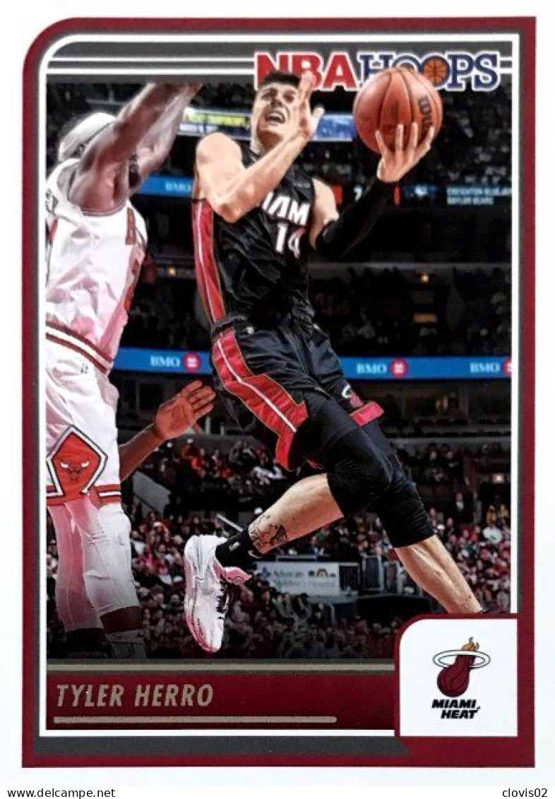 221 Tyler Herro - Miami Heat - Carte Panini 2023-2024 NBA Hoops Base Cards - Sonstige & Ohne Zuordnung