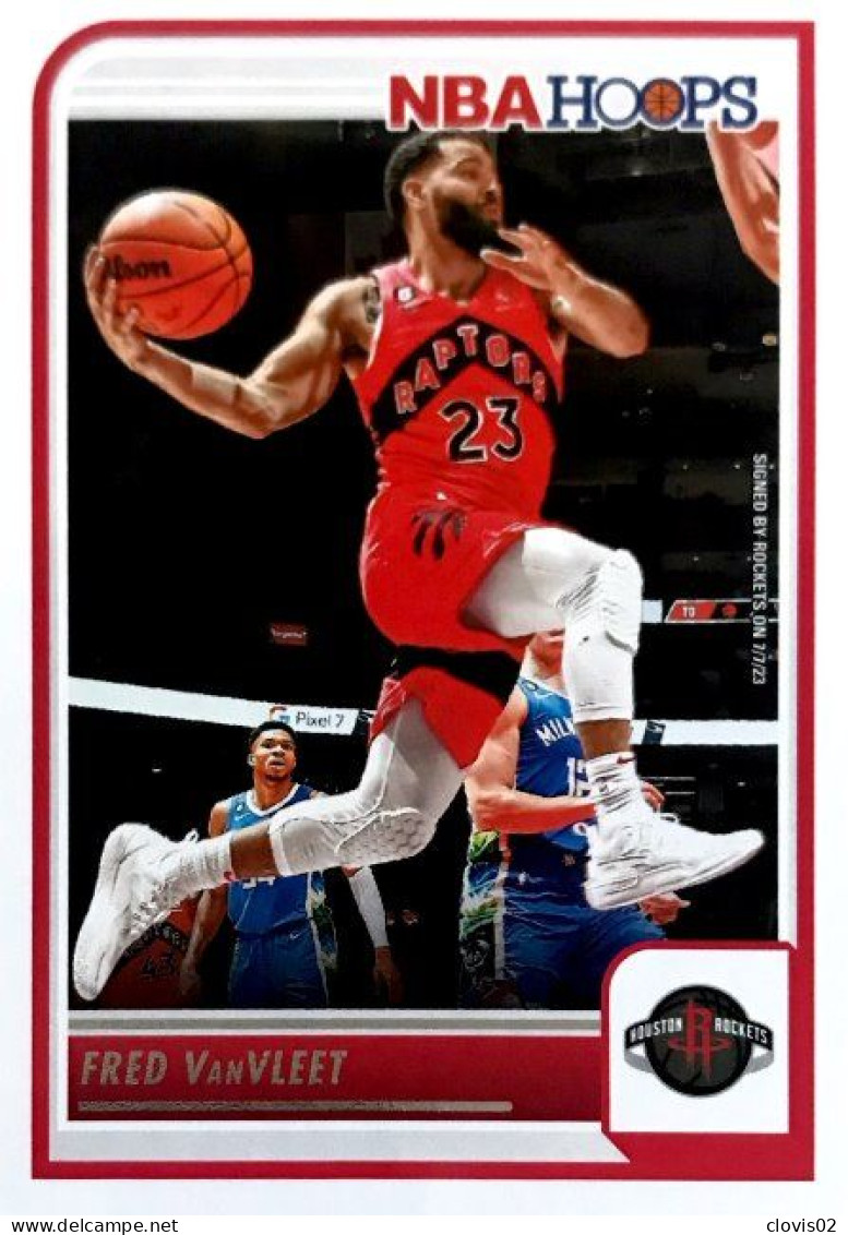 222 Fred VanVleet - Houston Rockets - Carte Panini 2023-2024 NBA Hoops Base Cards - Autres & Non Classés