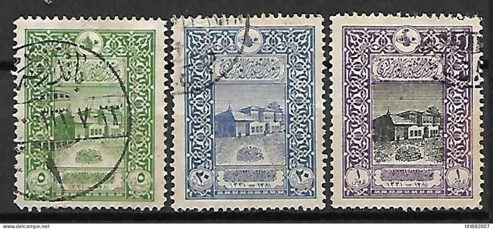 TURQUIE    -   1916 .  Y&T N° 301 - 303 - 304  Oblitérés . - Usados