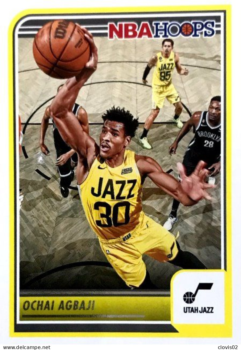 228 Ochai Agbaji - Utah Jazz - Carte Panini 2023-2024 NBA Hoops Base Cards - Autres & Non Classés