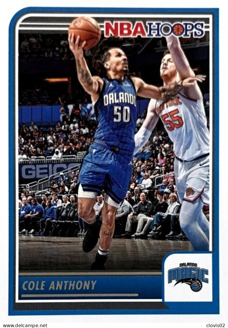 230 Cole Anthony - Orlando Magic - Carte Panini 2023-2024 NBA Hoops Base Cards - Altri & Non Classificati