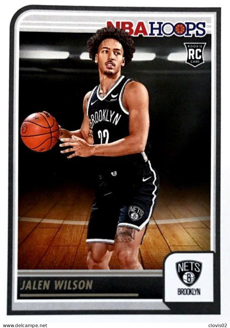 258 Jalen Wilson - Brooklyn Nets - Carte Panini 2023-2024 NBA Hoops Base Cards - Autres & Non Classés