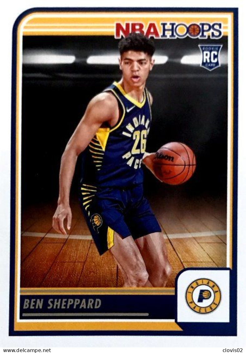 261 Ben Sheppard - Indiana Pacers - Carte Panini 2023-2024 NBA Hoops Base Cards - Otros & Sin Clasificación