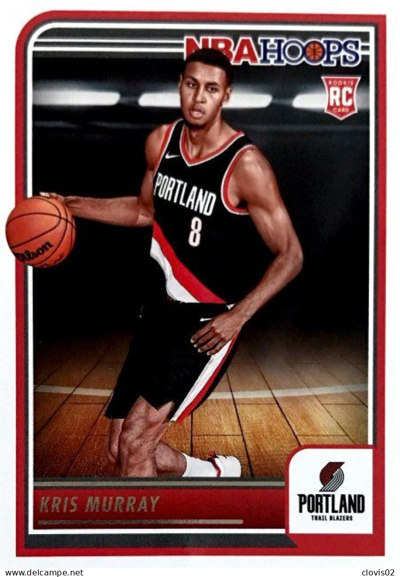 262 Kris Murray - Portland Trail Blazers - Carte Panini 2023-2024 NBA Hoops Base Cards - Sonstige & Ohne Zuordnung