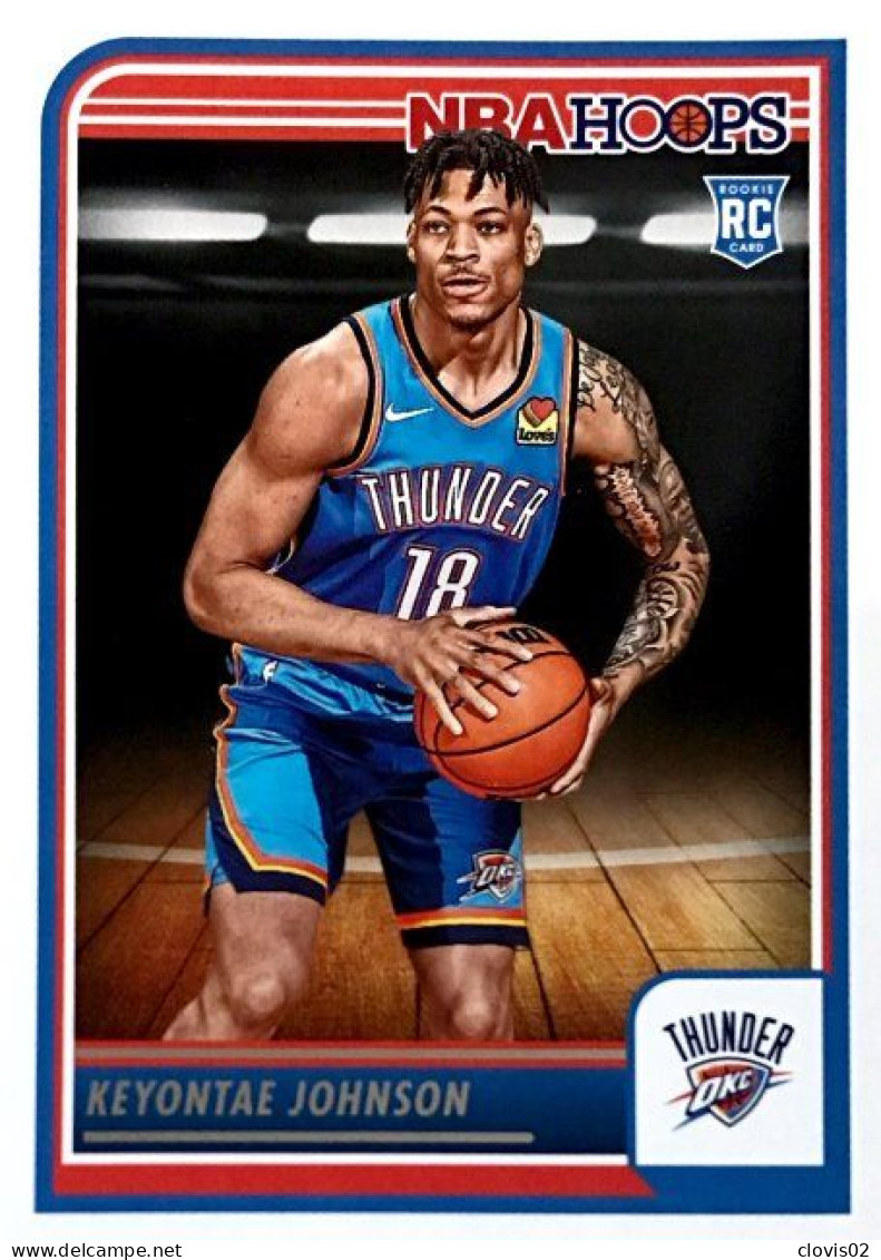 263 Keyontae Johnson - Oklahoma City Thunder - Carte Panini 2023-2024 NBA Hoops Base Cards - Otros & Sin Clasificación