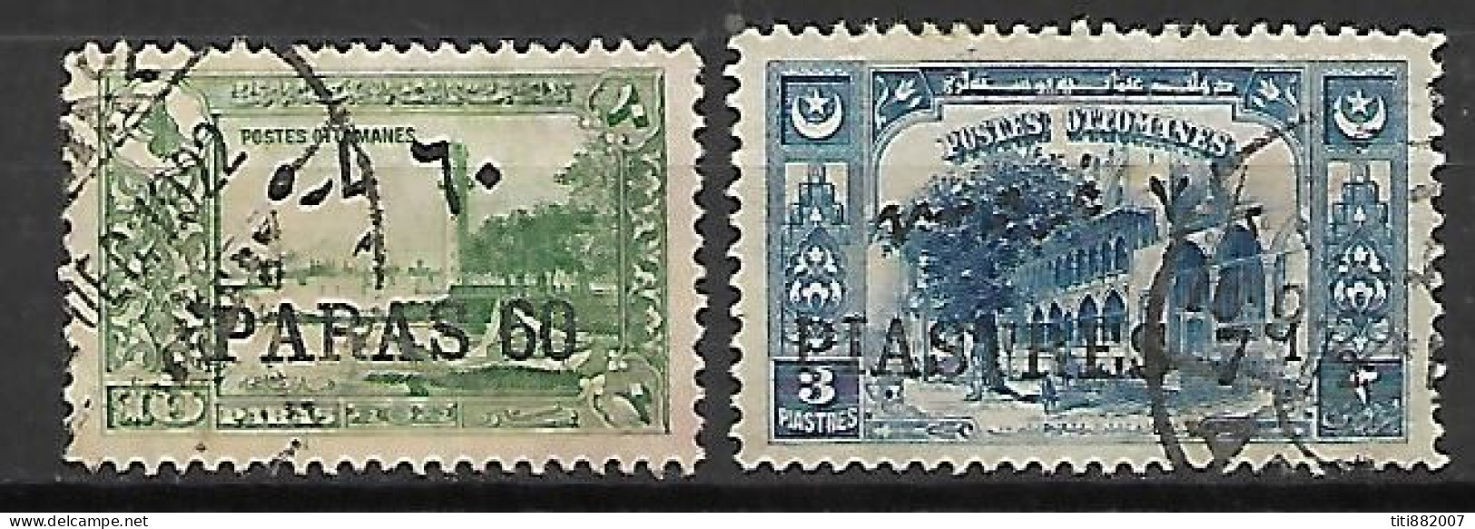 TURQUIE    -   1921 .  Y&T N° 627  &   629 Oblitérés .    Surchargés. - Gebraucht