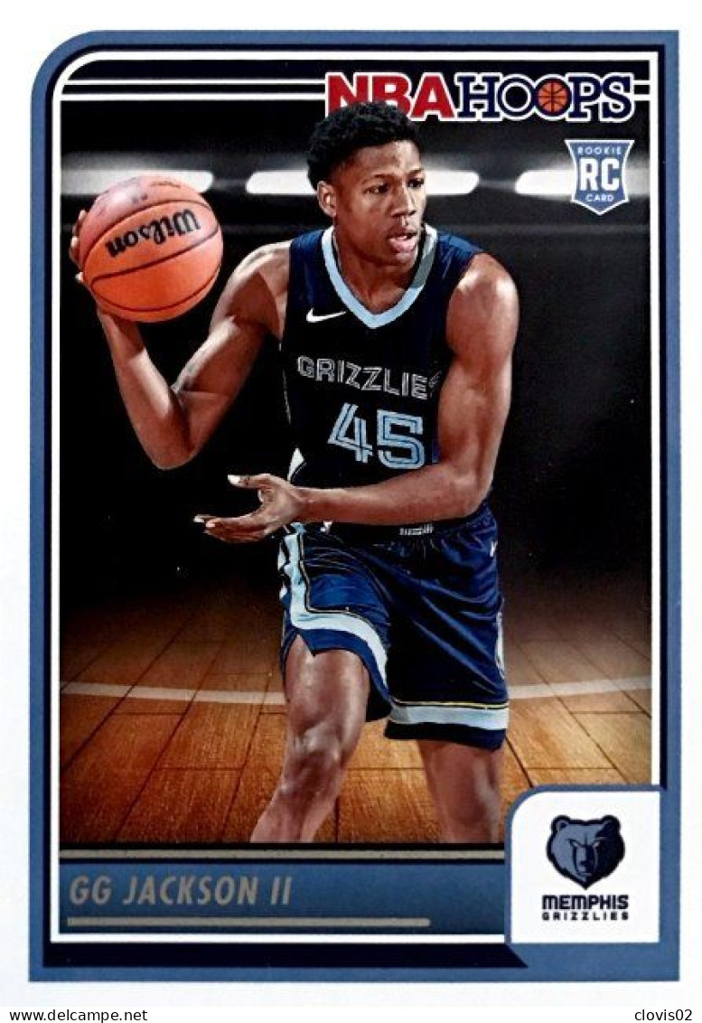 275 GG Jackson II - Memphis Grizzlies - Carte Panini 2023-2024 NBA Hoops Base Cards - Autres & Non Classés