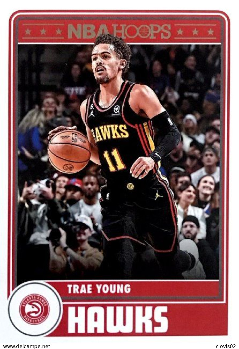 288 Trae Young - Atlanta Hawks - Carte Panini 2023-2024 NBA Hoops Base Cards - Autres & Non Classés