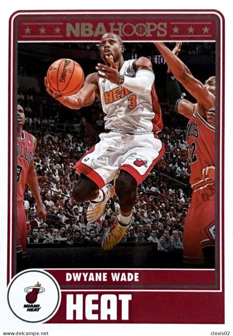 299 Dwyane Wade - Miami Heat - Carte Panini 2023-2024 NBA Hoops Base Cards - Andere & Zonder Classificatie