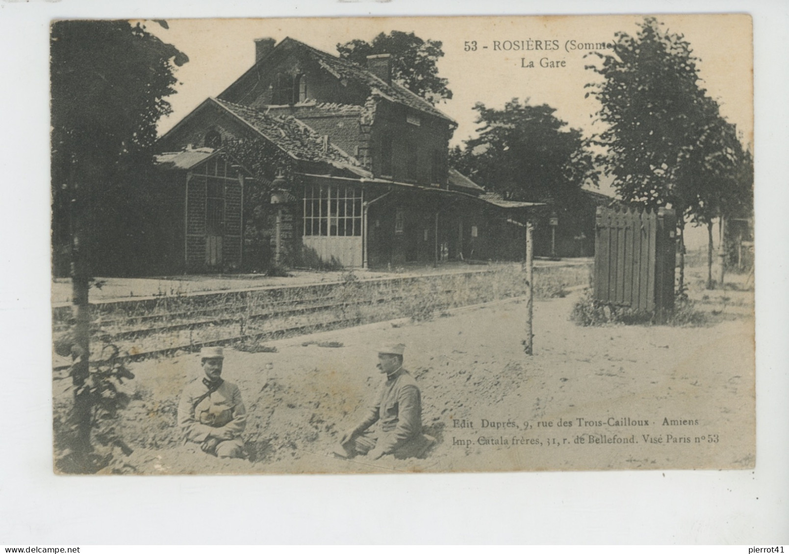 ROSIERES EN SANTERRE - La Gare - Rosieres En Santerre