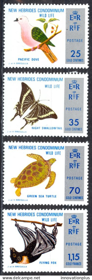 New Hebrides, British Sc# 183-186 MNH 1974 Nature Conservation - Unused Stamps