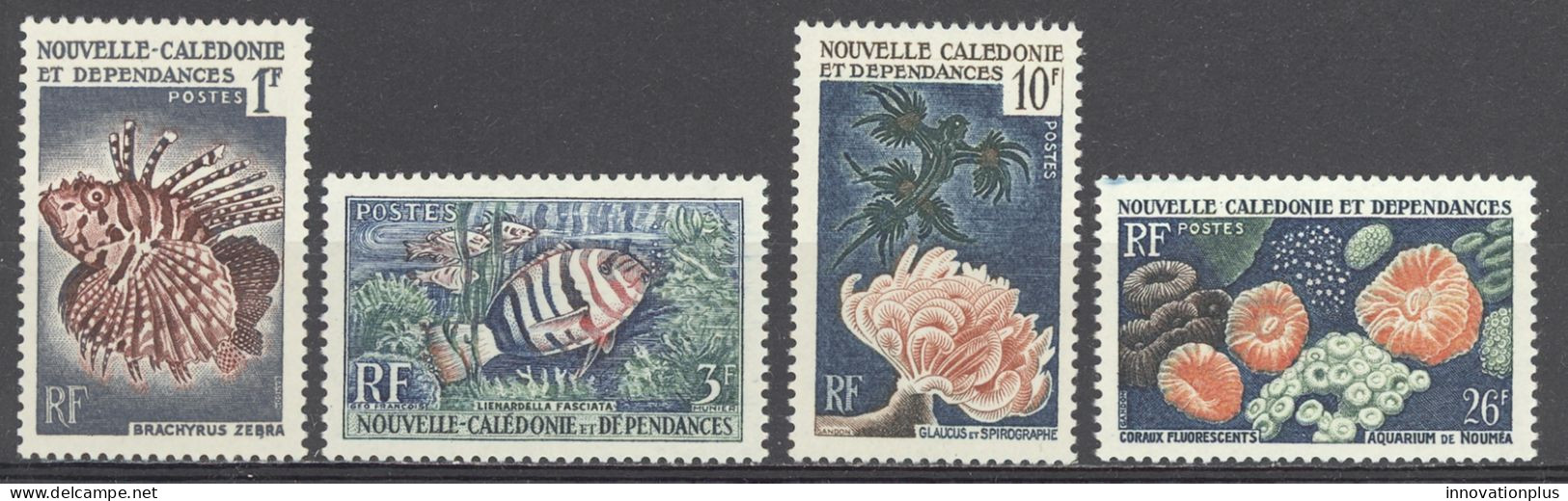 New Caledonia Sc# 307-310 MH 1959 Sea Life - Nuevos