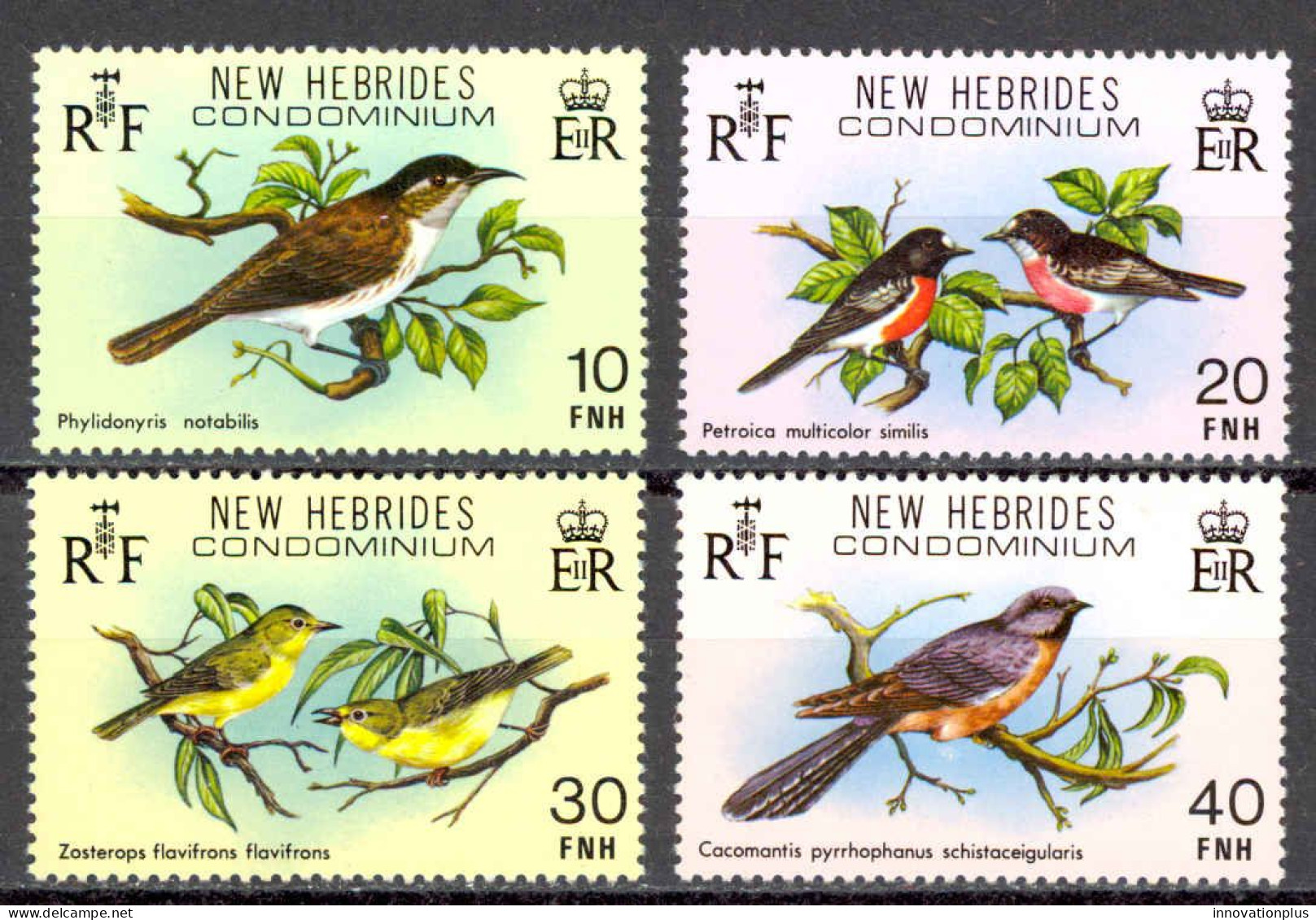 New Hebrides, British Sc# 276-279 MH 1980 Birds - Neufs