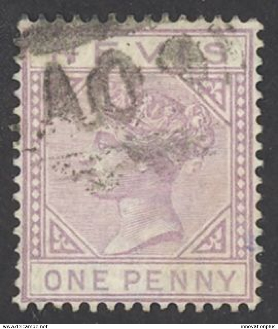 Nevis Sc# 22 Used 1882-1890 1p Violet Medicinal Spring - St.Christopher-Nevis-Anguilla (...-1980)