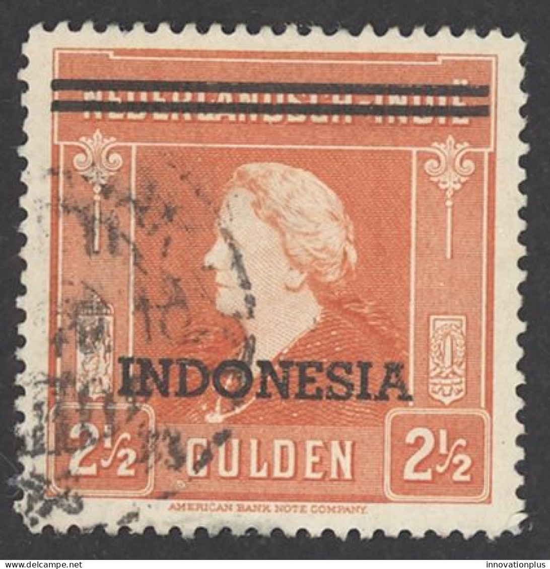Netherlands Indies Sc# 304 Used (a) 1949 2 1/2g Overprint Queen Wilhelmina - Nederlands-Indië
