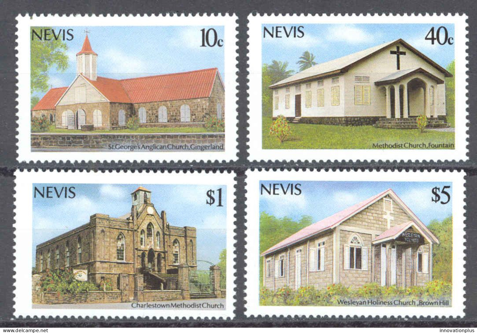 Nevis Sc# 529-532 MNH 1986 Christmas - St.Kitts And Nevis ( 1983-...)