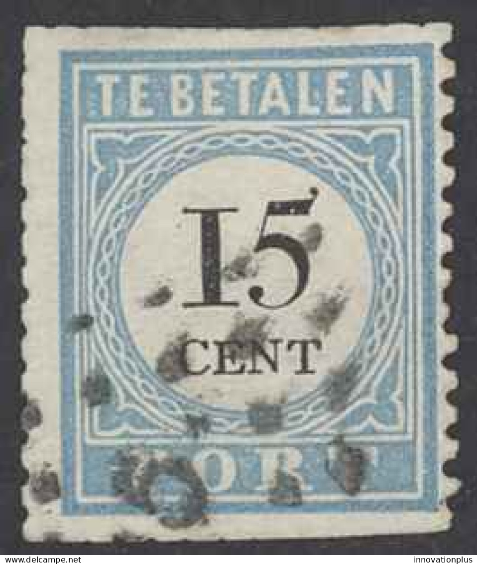 Netherlands Sc# J9a (Type I-34 Loops) Used 1881-1887 15c Postage Due - Taxe