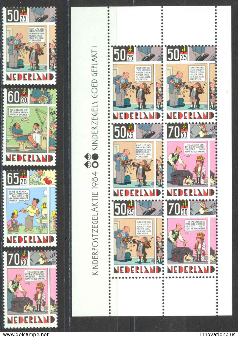 Netherlands Sc# B607-B610a MNH 1984 Christmas - Neufs