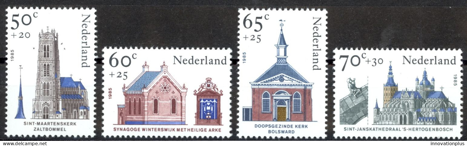 Netherlands Sc# B611-B614 MNH 1985 Religious Architecture - Unused Stamps