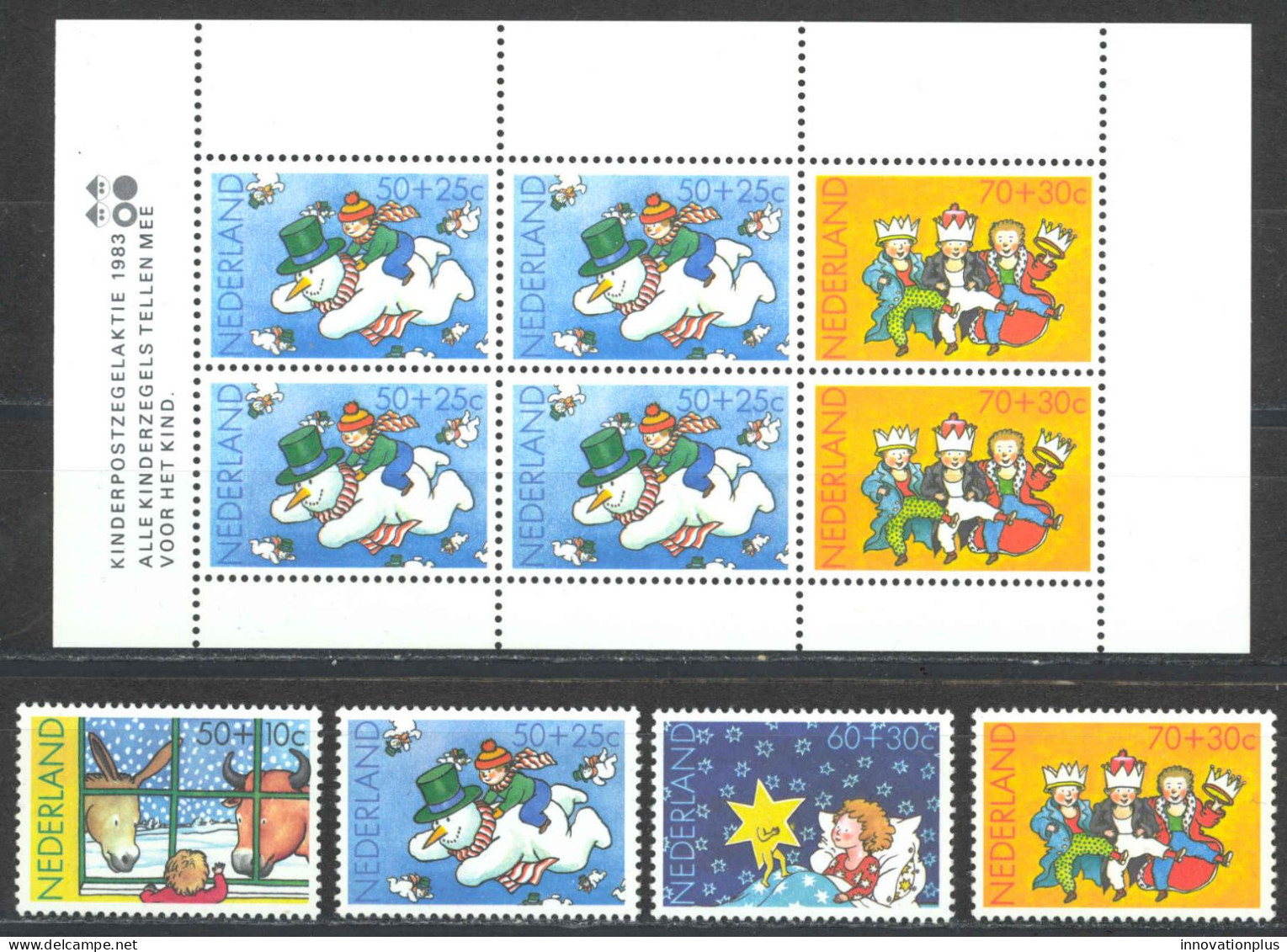 Netherlands Sc# B596-B599a MNH 1983 Christmas - Nuevos