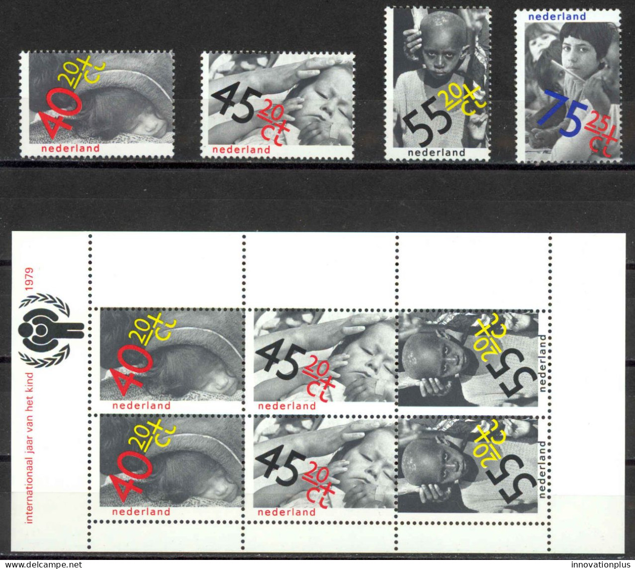 Netherlands Sc# B556-B559 (B558a) MNH 1979 Year Of The Child - Unused Stamps