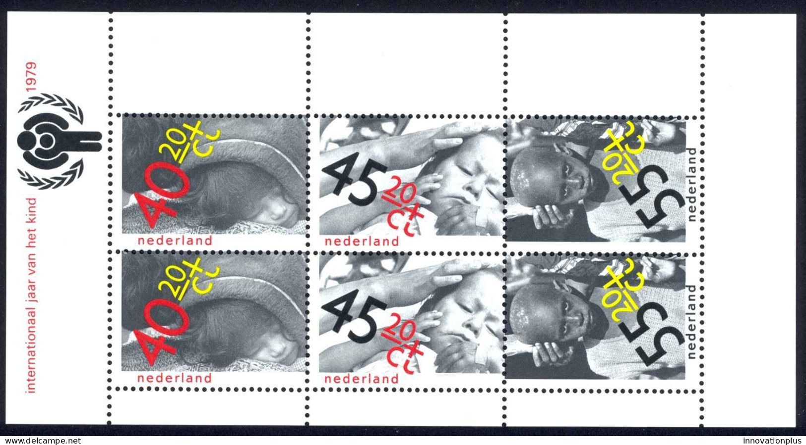 Netherlands Sc# B558a MNH Sheet/2 1979 Year Of The Child - Unused Stamps
