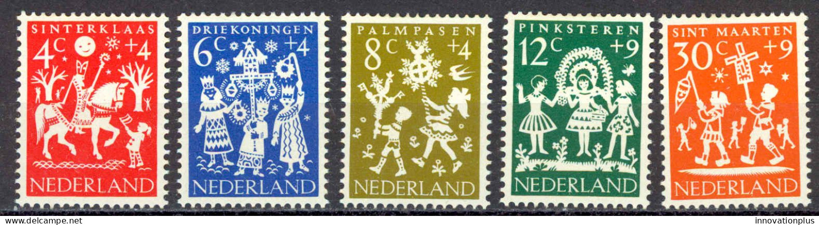 Netherlands Sc# B358-B362 MH 1961 Child Welfare - Nuovi