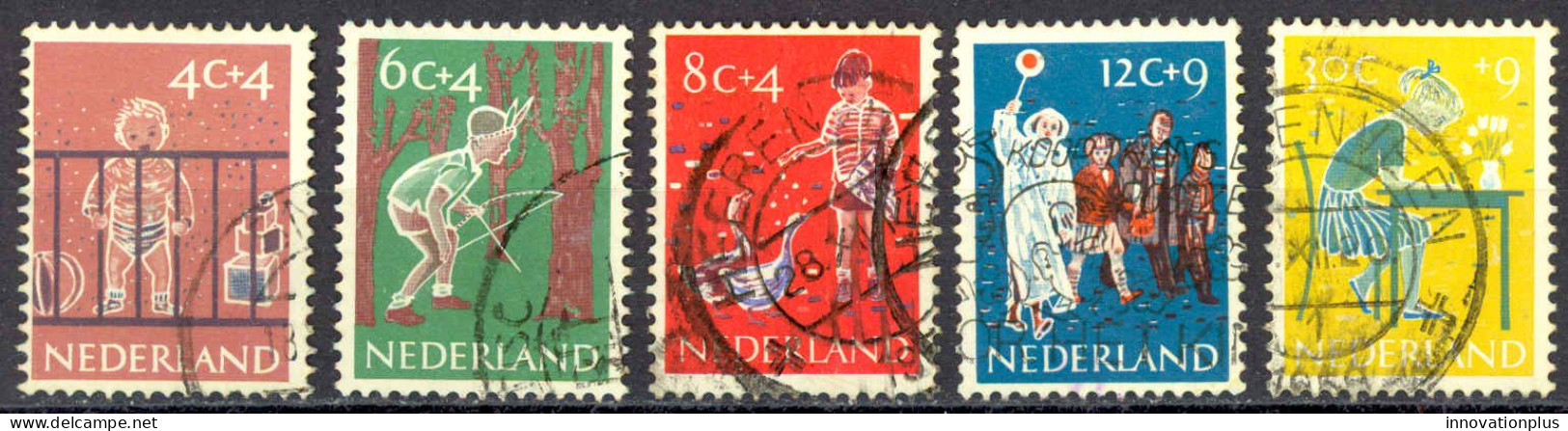 Netherlands Sc# B336-B340 Used 1959 Child Welfare - Oblitérés