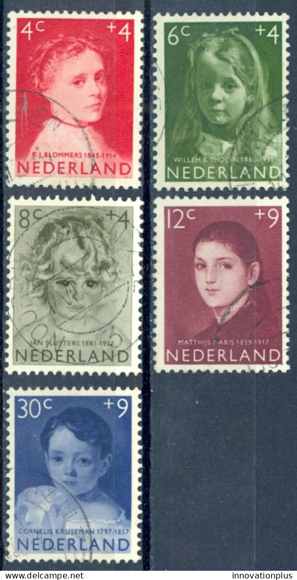 Netherlands Sc# B316-B320 Used 1957 Child Welfare - Oblitérés