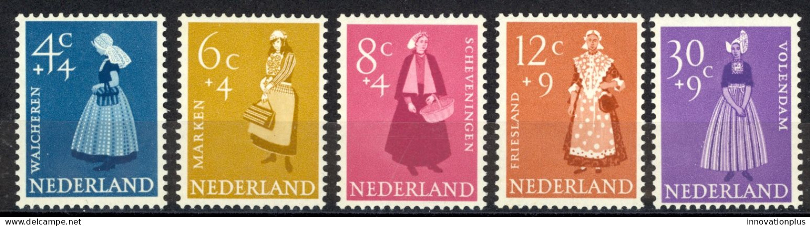 Netherlands Sc# B321-B325 MH 1958 Regional Costumes - Ongebruikt