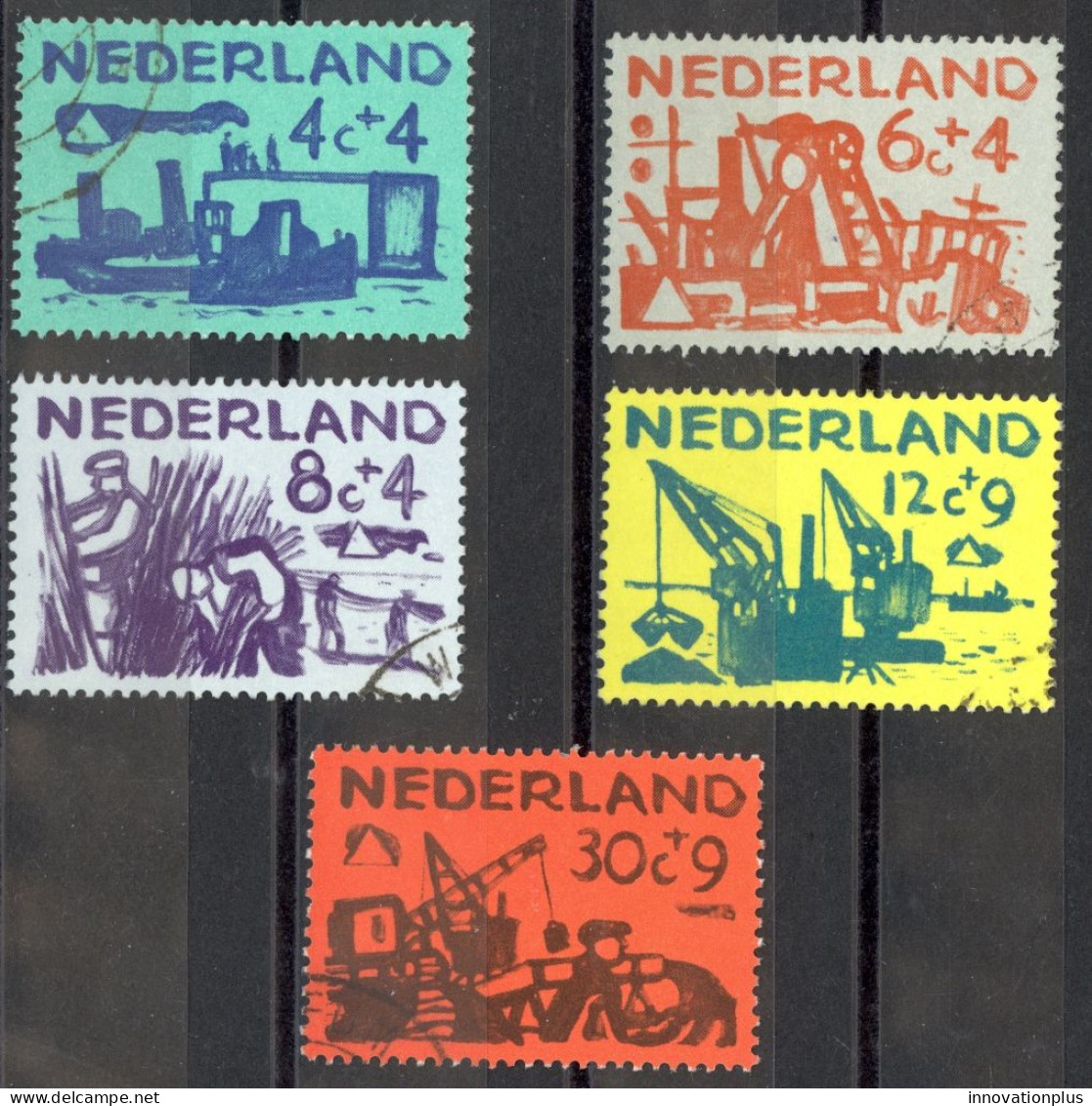 Netherlands Sc# B331-B335 Used 1959 Ocean Cleaners - Gebraucht