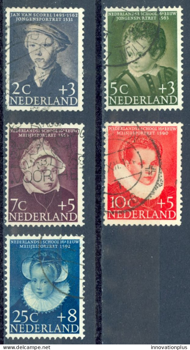 Netherlands Sc# B301-B305 Used 1956 Child Welfare - Oblitérés