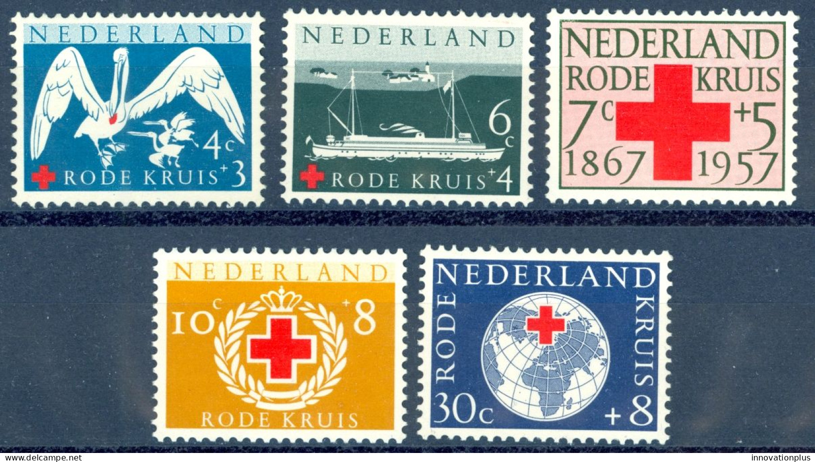 Netherlands Sc# B311-B315 MNH 1957 Red Cross - Ongebruikt