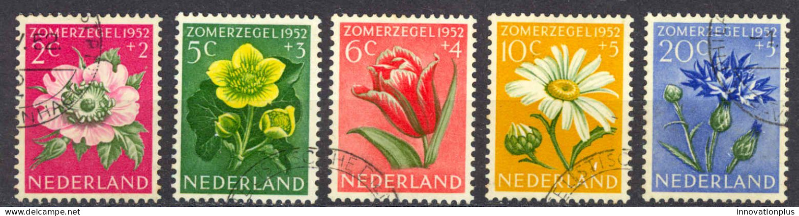 Netherlands Sc# B238-B242 Used 1952 Flowers - Used Stamps