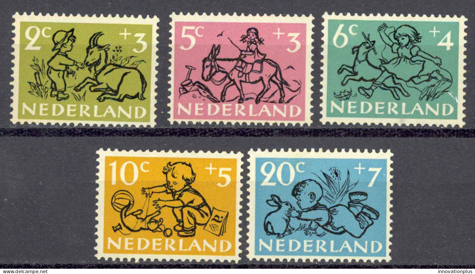 Netherlands Sc# B243-B247 MNH 1952 Child Welfare - Ongebruikt