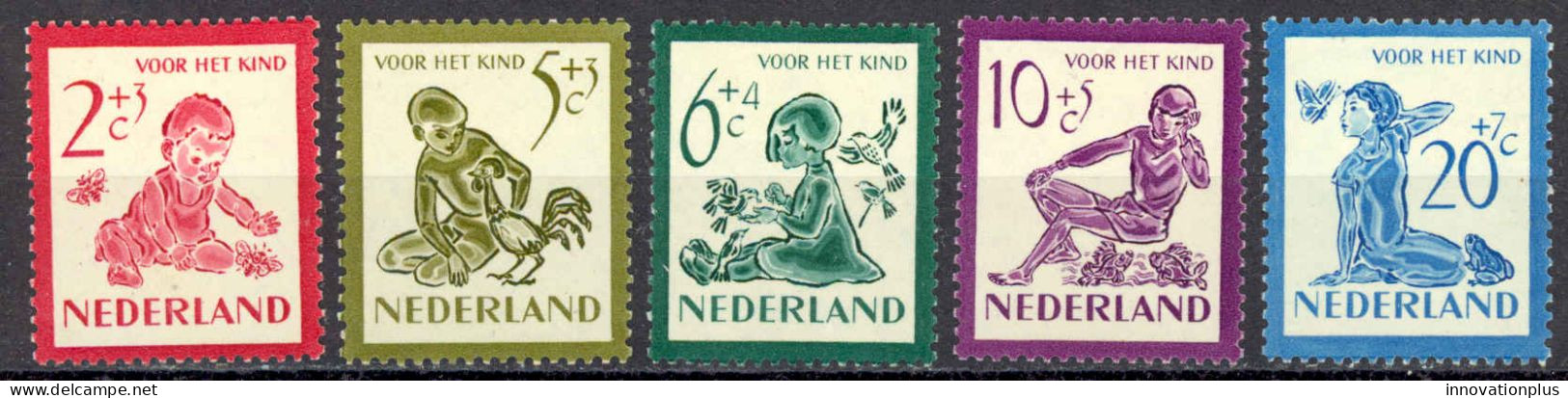 Netherlands Sc# B219-B223 MH (a) 1950 Needy Children - Ongebruikt