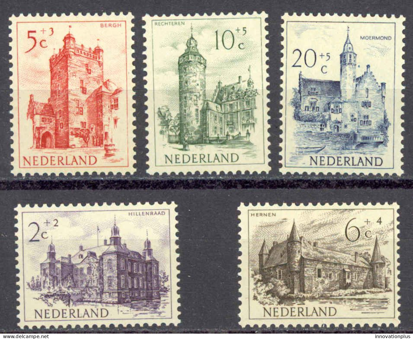 Netherlands Sc# B224-B228 MNH 1951 Castles - Ongebruikt