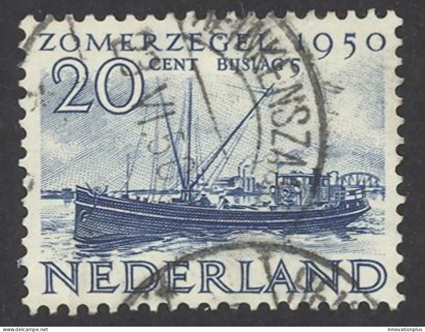Netherlands Sc# B213 Used 1950 20c + 5c Social & Cultural Projects - Oblitérés