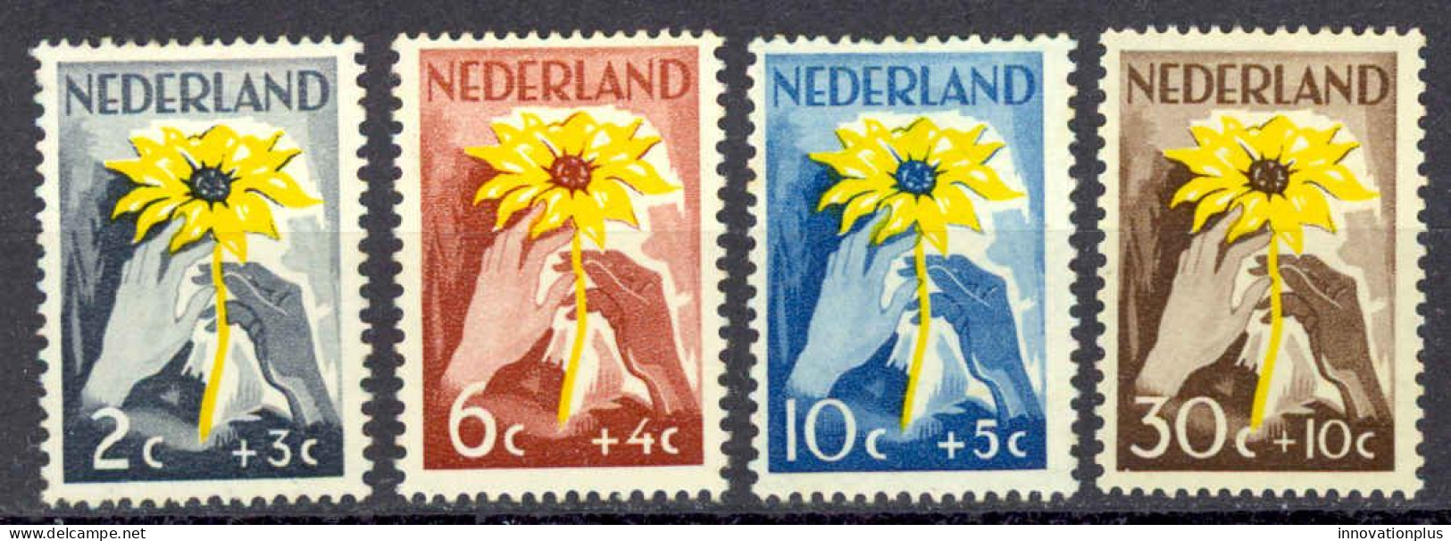 Netherlands Sc# B199-B202 MH (a) 1949 Red Cross - Unused Stamps