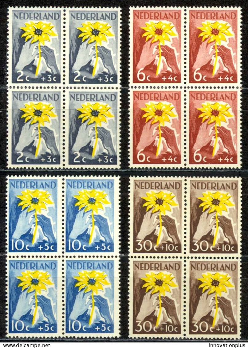 Netherlands Sc# B199-B202 MNH Block/4 1949 Red Cross - Unused Stamps