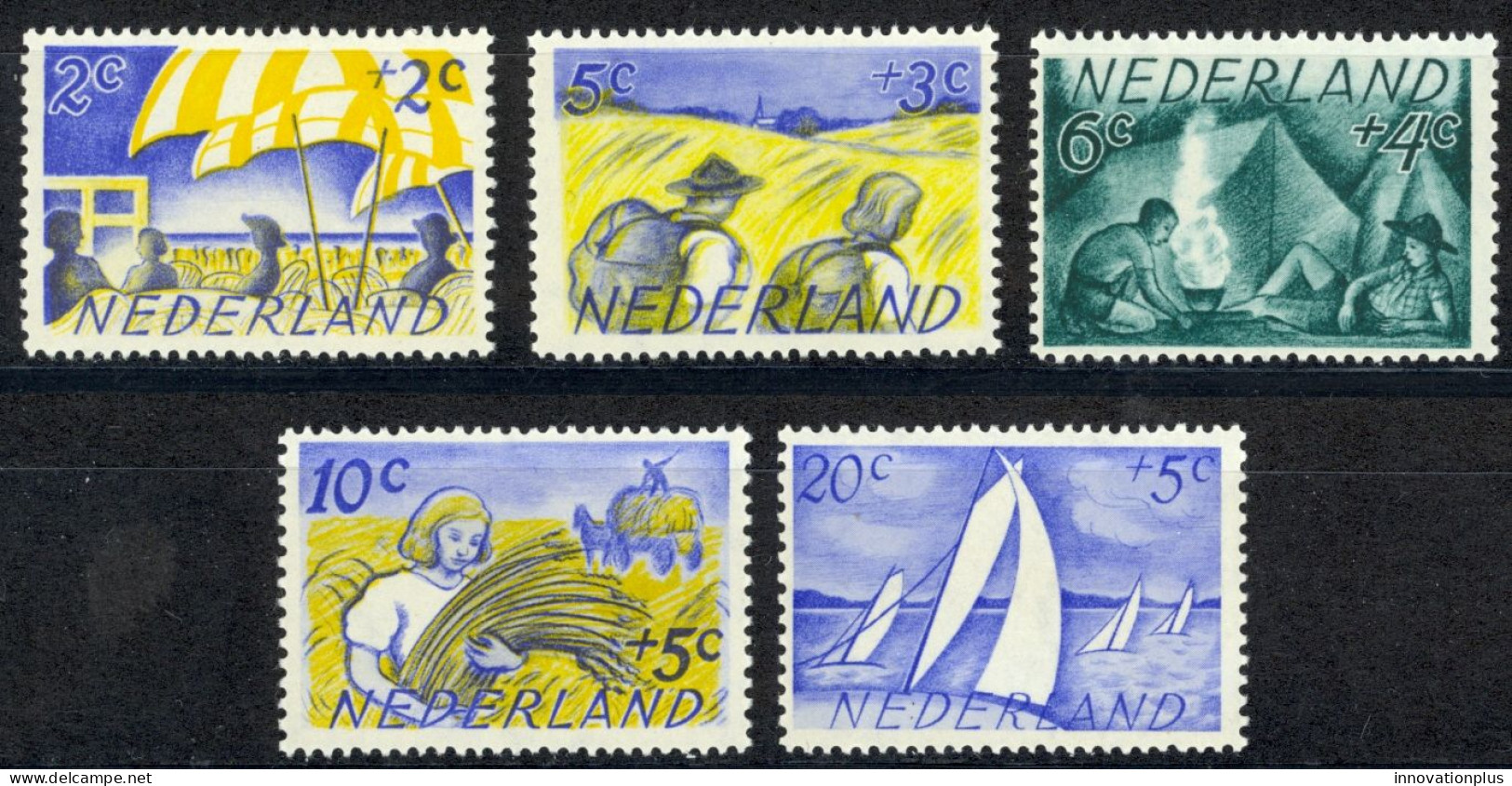 Netherlands Sc# B194-B198 MH (a) 1949 Activities - Unused Stamps