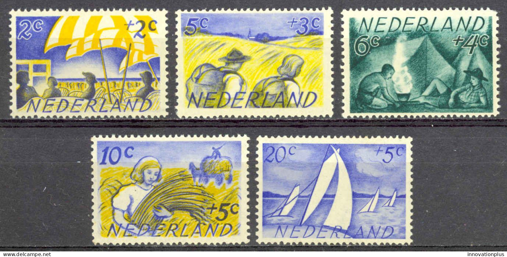 Netherlands Sc# B194-B198 MNH 1949 Social & Cultural Projects - Ongebruikt