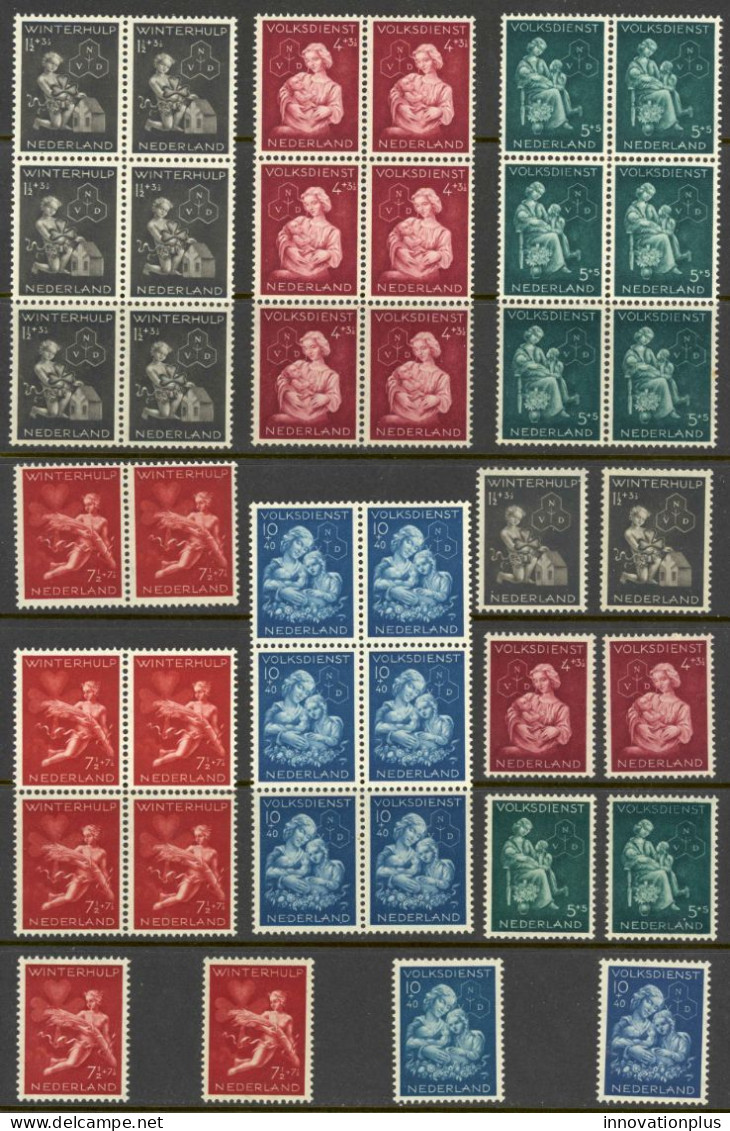 Netherlands Sc# B149-B153 MNH Lot/8 1944 Child Welfare - Ungebraucht